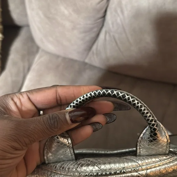 Silver Michael Kors leather backpack - Picture 11 of 13